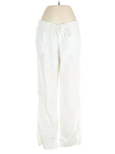 Pre-owned Caslon Linen Pants In White