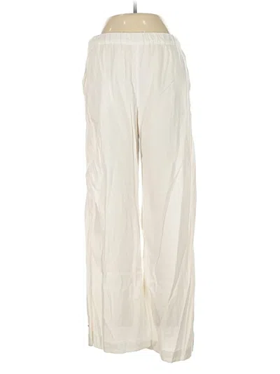 Pre-owned Caslon Linen Pants In White