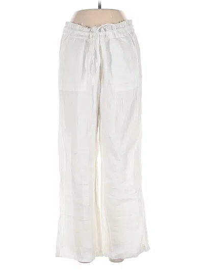 Pre-owned Caslon Linen Pants In White