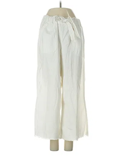 Pre-owned Caslon Linen Pants In White