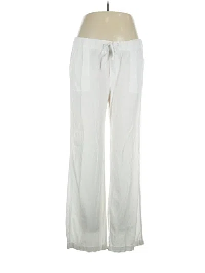 Pre-owned Caslon Linen Pants In White