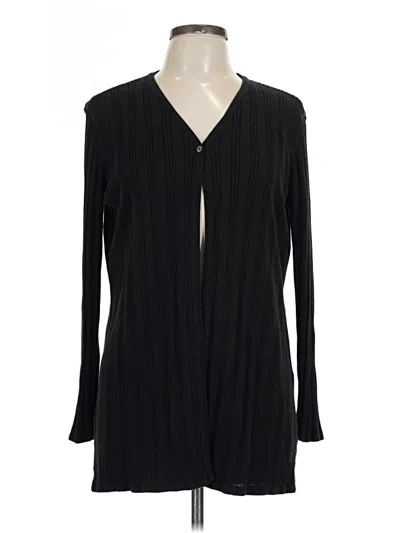 Pre-owned Caslon Long Sleeve Blouse In Black