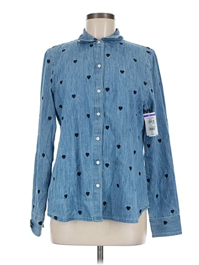Caslon Long Sleeve Button Down Shirt In Blue