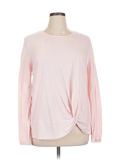 Pre-owned Caslon Long Sleeve T-shirt In Pink