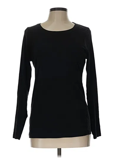 Pre-owned Caslon Long Sleeve T-shirt In Black