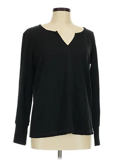 Pre-owned Caslon Long Sleeve T-shirt In Black