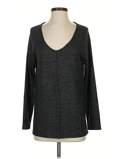 Pre-owned Caslon Long Sleeve T-shirt In Gray