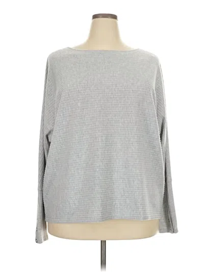 Pre-owned Caslon Long Sleeve T-shirt In Gray