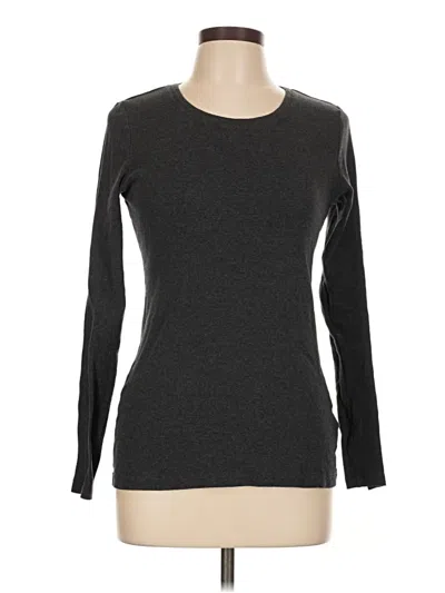 Pre-owned Caslon Long Sleeve T-shirt In Gray