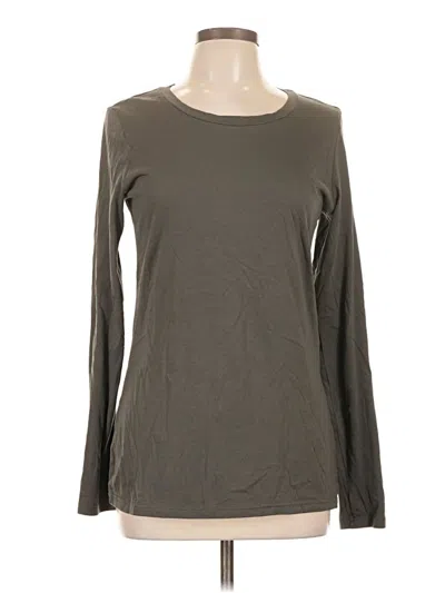 Pre-owned Caslon Long Sleeve T-shirt In Gray