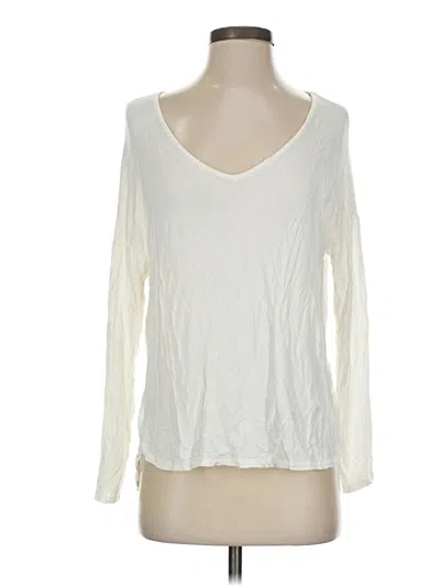 Pre-owned Caslon Long Sleeve T-shirt In Ivory
