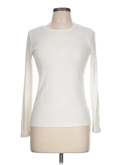 Pre-owned Caslon Long Sleeve T-shirt In Ivory