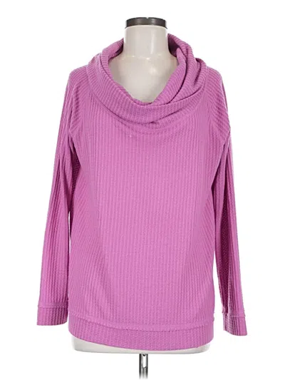 Pre-owned Caslon Long Sleeve T-shirt In Pink