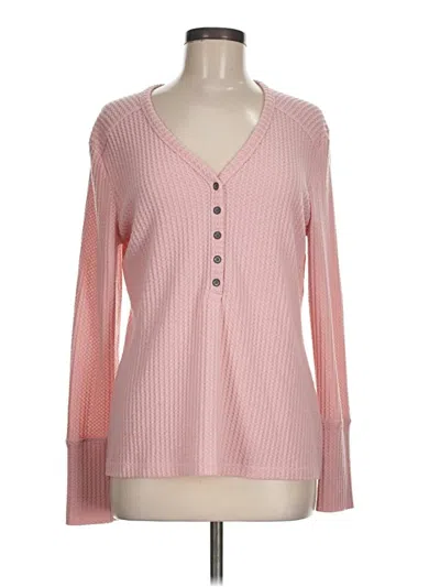 Pre-owned Caslon Long Sleeve T-shirt In Pink