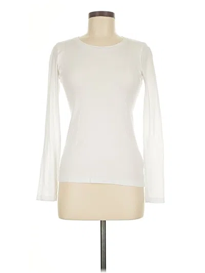 Pre-owned Caslon Long Sleeve T-shirt In White