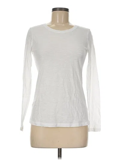Pre-owned Caslon Long Sleeve T-shirt In White