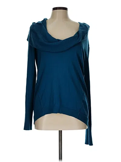 Pre-owned Caslon Long Sleeve Turtleneck In Blue
