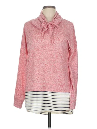Pre-owned Caslon Long Sleeve Turtleneck In Red