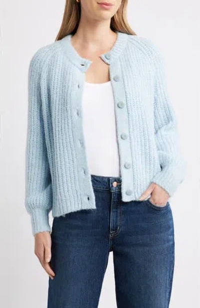 Caslon ® Metallic Shaker Stitch Cardigan In Blue
