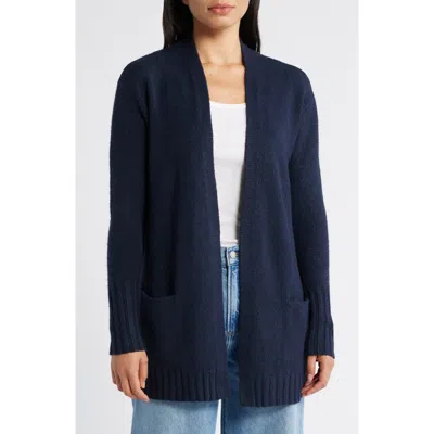 Caslon ® Open Front Cardigan In Navy Blazer