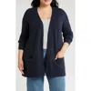 Caslon ® Open Front Cardigan In Navy Blazer