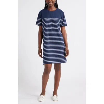 Caslon ® Patch Pocket Stripe T-shirt Dress In Blue