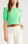 Caslon ® Puff Short Sleeve Sweatshirt In Green