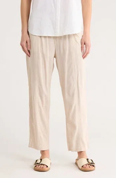 Caslon ® Pull-on Linen Blend Pants In Gray