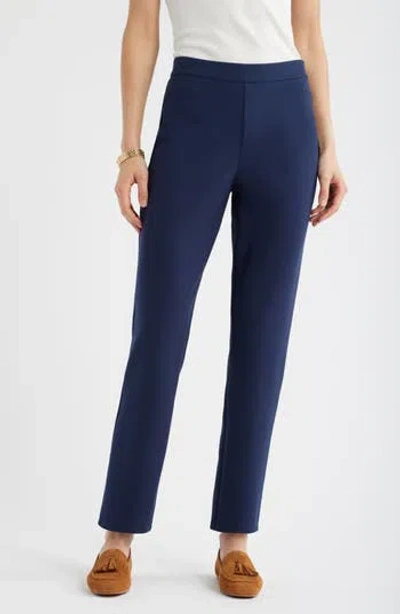 Caslon ® Pull-on Stretch Ponte Skinny Ankle Pants In Blue