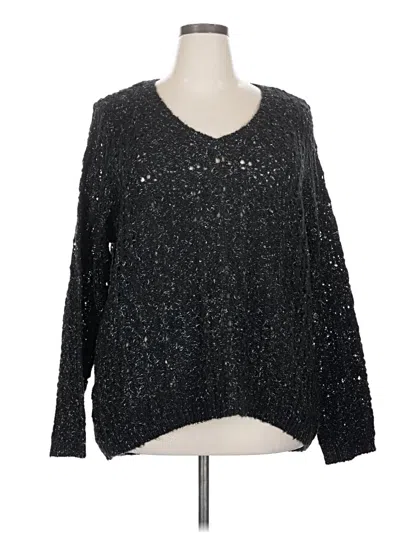 Pre-owned Caslon Pullover Sweater In Black