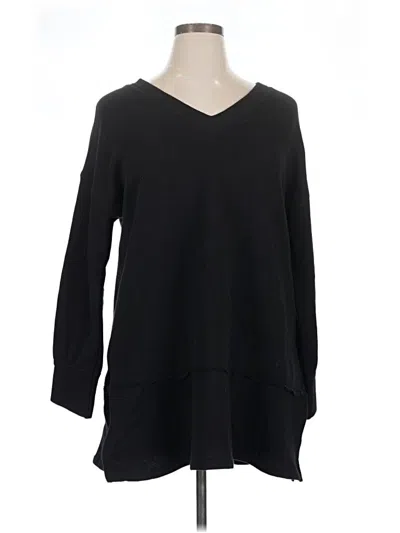 Caslon Pullover Sweater In Black