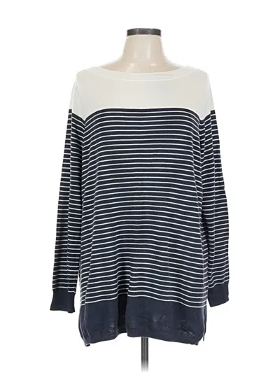 Pre-owned Caslon Pullover Sweater In Blue