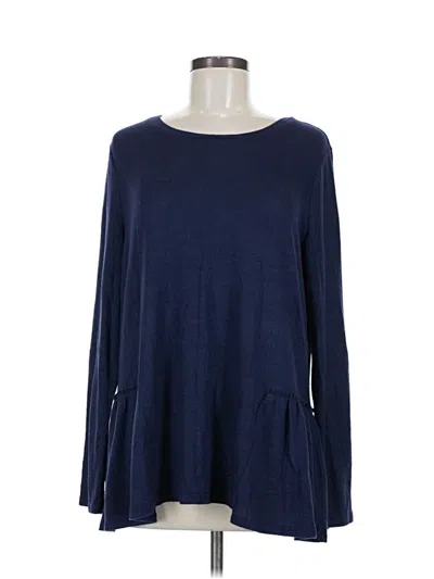 Pre-owned Caslon Pullover Sweater In Blue