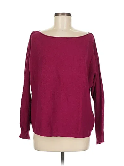Pre-owned Caslon Pullover Sweater In Burgundy