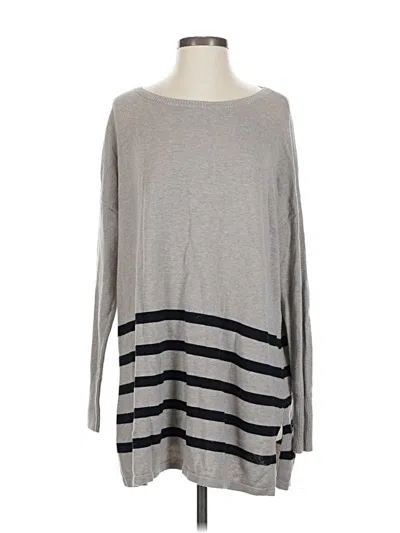 Pre-owned Caslon Pullover Sweater In Gray