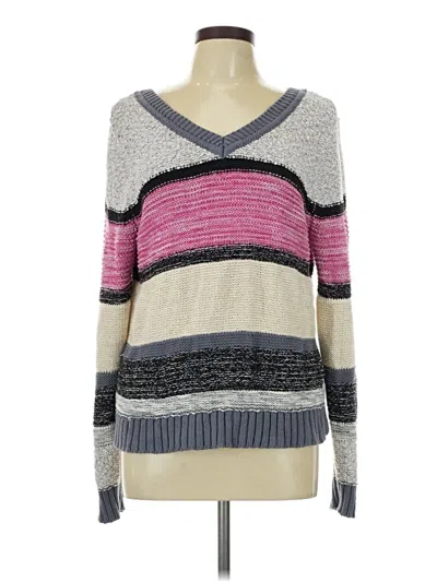 Pre-owned Caslon Pullover Sweater In Gray