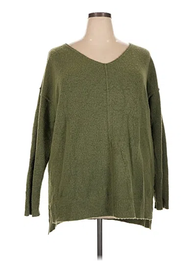 Pre-owned Caslon Pullover Sweater In Green