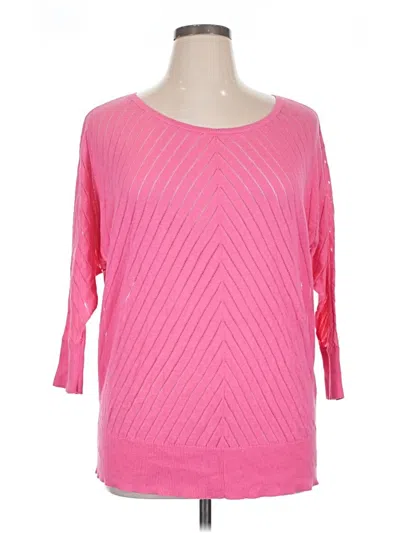 Pre-owned Caslon Pullover Sweater In Pink