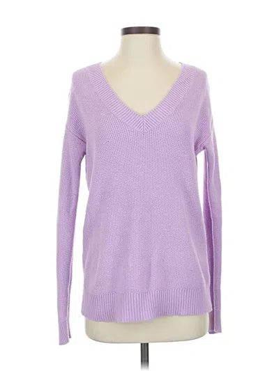 Pre-owned Caslon Pullover Sweater In Purple