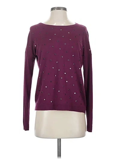Pre-owned Caslon Pullover Sweater In Purple