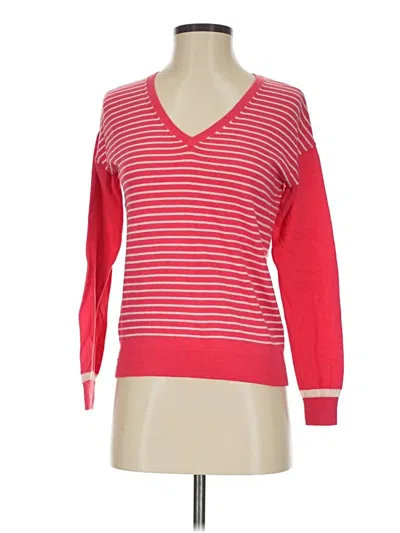 Pre-owned Caslon Pullover Sweater In Red