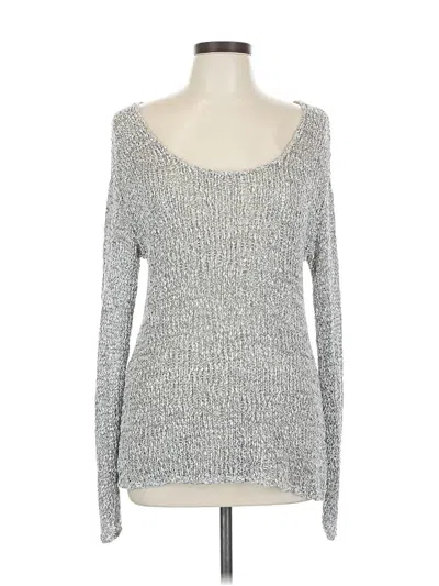 Pre-owned Caslon Pullover Sweater In Silver