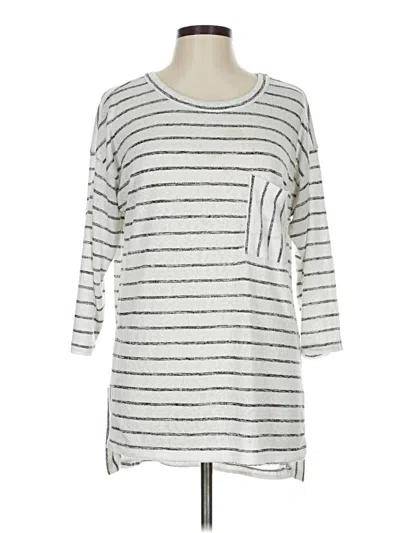 Pre-owned Caslon Pullover Sweater In Silver