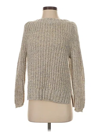 Pre-owned Caslon Pullover Sweater In Silver