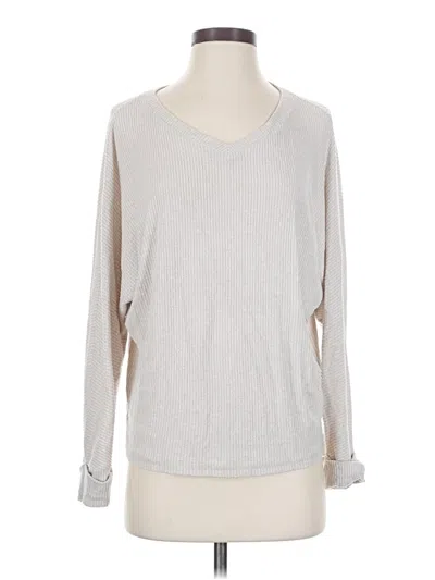 Pre-owned Caslon Pullover Sweater In Silver