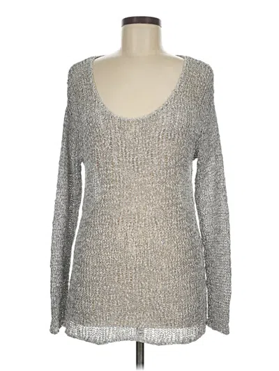 Pre-owned Caslon Pullover Sweater In Silver