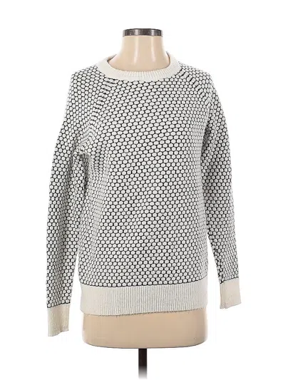 Pre-owned Caslon Pullover Sweater In White