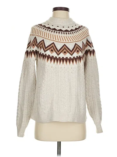 Pre-owned Caslon Pullover Sweater In White