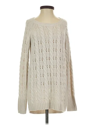 Pre-owned Caslon Pullover Sweater In White