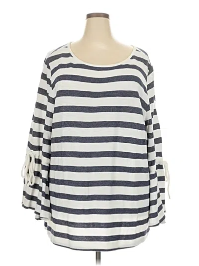 Pre-owned Caslon Pullover Sweater In White